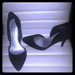 *REPOSH* Black Christian Soriano heels.